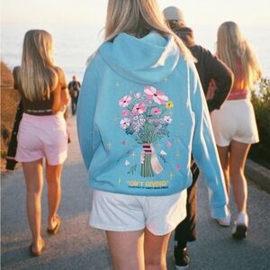 Dandy "Gift Giving" Oversized Lux Hoodie in Blue